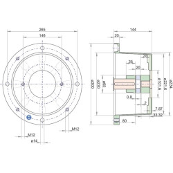 Varpo korpusas L K J 300 SAE-B RV300144200