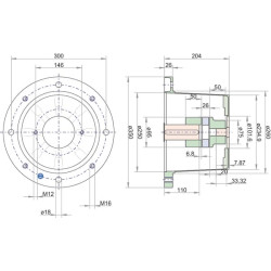 Varpo korpusas L K J 350 SAE-B RV350204200