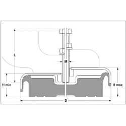 NM reguliuojama mašinos pėda NM080