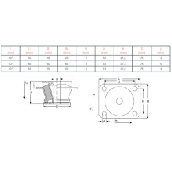 Kūginis slopintuvas 13100570SH