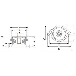Mašinos pėda M12 40Sh 6006000140