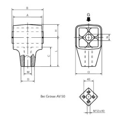 Kratymo elementas tipas AV AV38MX