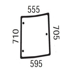 Case - IH JX90 5089556N šoninis langas
