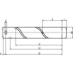 Kaištis 40x260 mm Kramp UNSGGS40260