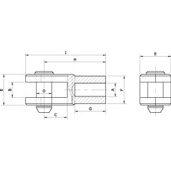 Šarnyrinė šakė M6 YCM6