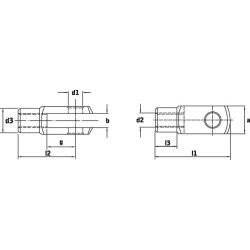 Šaša M10x1.25 nerūdijantis plienas GM10125CR