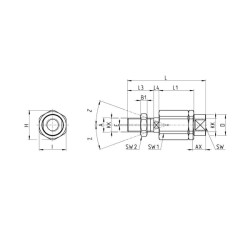 Flekso strypo jungtis GK40