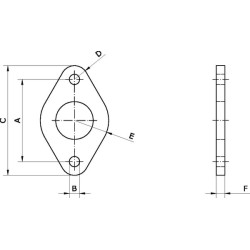 Flanšo tvirtinimas FA1216PN