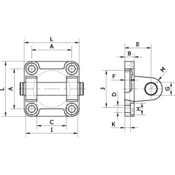 Pasukamas flanšas SFB40PN