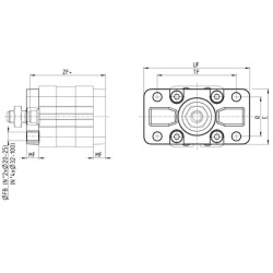 Priekinis ir galinis flanšas DE4150