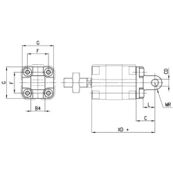 Galinis vyriškas trunnionas L311216