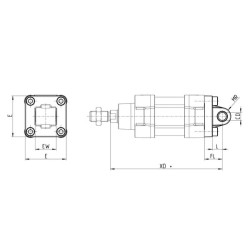 Galinis vyriškas trunnionas L4150