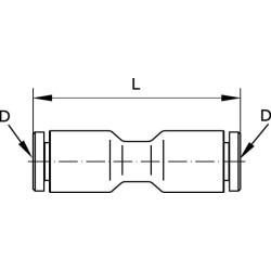 Įspaudžiama jungtis 8 mm SC8P