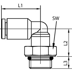 Alkūninis įspaudžiamas antgalis 6x3/8" ECS638P