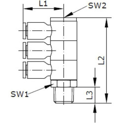 Įspaudžiama jungtis BC3S614P