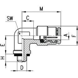 Įspaudžiama jungtis 65014M5