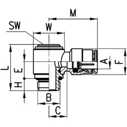 Įspaudžiama jungtis, vienguba banjo 66224M5