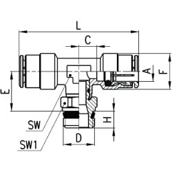 T formos įspaudžiama jungtis S64301238