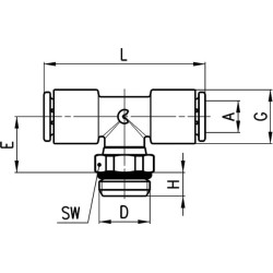 T formos įspaudžiama jungtis 74326M5