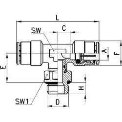 T formos įspaudžiama jungtis 64325M5
