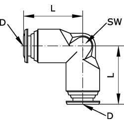 Psh-in vienas rotacinis žiedas 8 mm EC8NSF