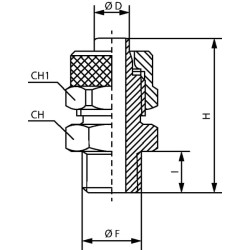Tiesi užspaudžiama jungtis SCPOP1212