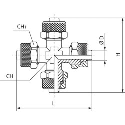 Kryžminė jungtis, užspaudžiama CCPO10
