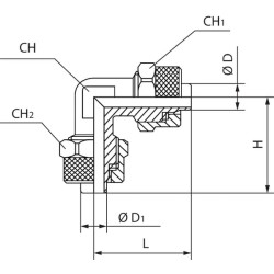 Alkūninis jungiklis, užspaudžiamas ECPO8