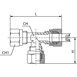 T formos užspaudimo žiedo jungtis TCCR8