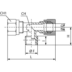 T formos užspaudimo žiedo jungtis TCCCRT1014