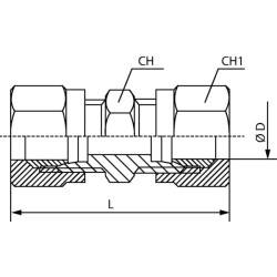 Jungiamoji užspaudimo žiedo jungtis SCCR12