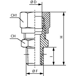 Tiesi užspaudimo žiedo jungtis SCCRT618