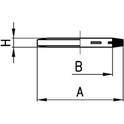 Poveržlė Ø 6,2x9x1mm, plastikinė Camozzi 2661M6