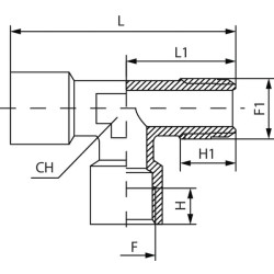 T formos jungtis TCFFM12
