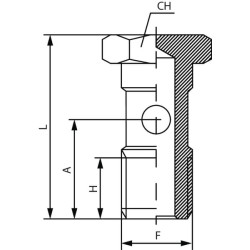 Tuščiaviduris varžtas, vienas HBSOM5