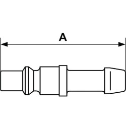 Jungtis su 8 mm žarnos antgaliu ARP066808