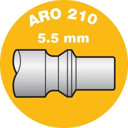 Vyriškas sriegis su 3/8" BSP išoriniu sriegiu ARP066102P002