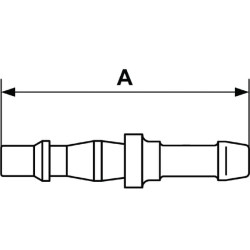 Jungtis su 10 mm žarnos antgaliu BRP066810
