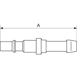 Jungtis su 8 mm žarnos antgaliu CRP066808