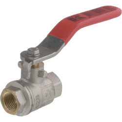 Rutulinis vožtuvas BSP 2x vidinis 1/4" sriegis + nerūdijančio plieno rankena KS14FKR