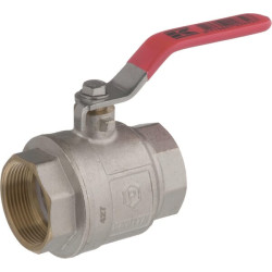 Rutulinis vožtuvas BSP 2x vidinis sriegis 1 1/2" + nerūdijančio plieno rankena KS112FKR