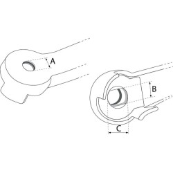 Rankenėlė rutuliniam vožtuvui 3/4", aliuminis 53112