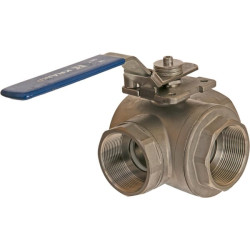 Trijų padėčių rutulinis vožtuvas L 2" nerūdijančio plieno BV3L2FSS