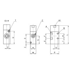 Vožtuvas, 3/2 monostabilus 338035
