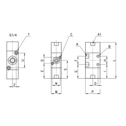 Vožtuvas, 3/2 bistabilus 334033