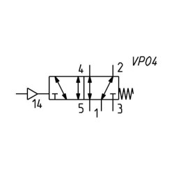 Vožtuvas, 5/2 monostabilus 358035