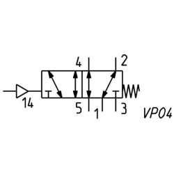 Pneumatinis vožtuvas 5/2 eigų NA54N35
