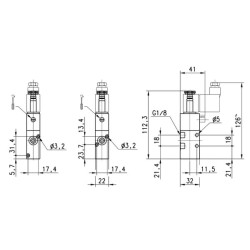 Solenoidinis vožtuvas 3/2 eigų 34801502