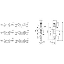 Dvigubas 3/2 eigų solenoidinis vožtuvas 348D01502