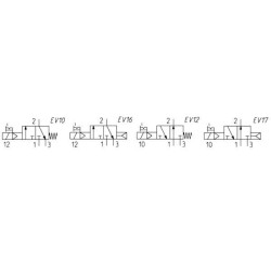 Solenoidinis vožtuvas 3/2 eigų 43801522